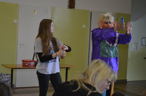 Klaun Walduś w naszej szkole